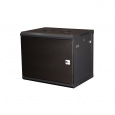 Шкаф 19" телекоммуникационный настенный, 9U 501x600х450 мм, дверь металл, черный